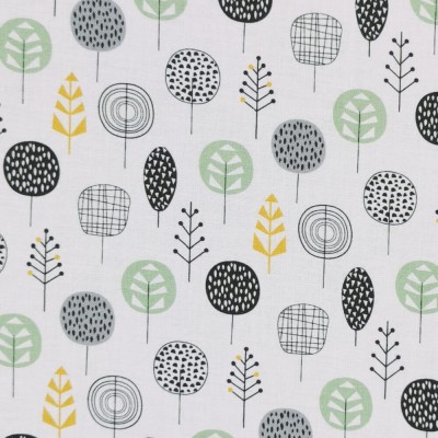 100% Cotton Print Fabric by Nutex - Leafy Mea