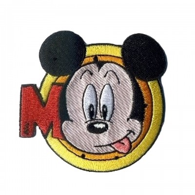 Disney Iron-On Mickey Motif 70mm x 70mm