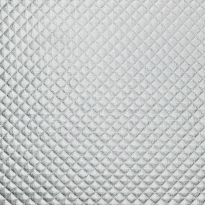 Quilted PU Fabric Silver 145cm
