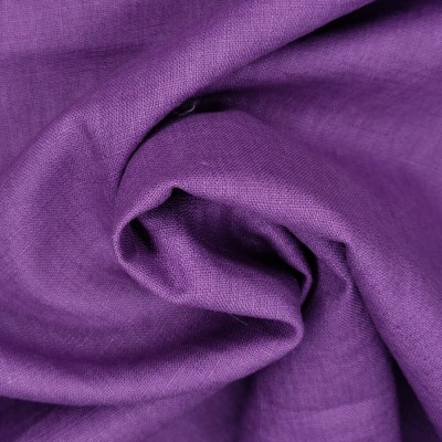 100% Linen Fabric - Purple