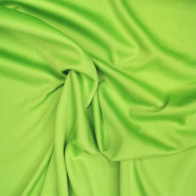 Plain 2 Way Stretch Poly Jersey Fabric - Lime