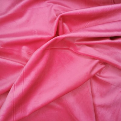 London Velour Curtain Upholstery Fabric - Hot