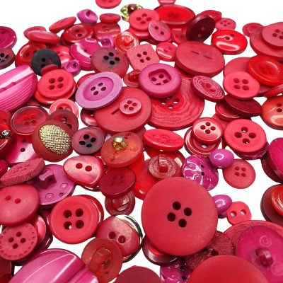 Mixed Button Pack 100g - Red