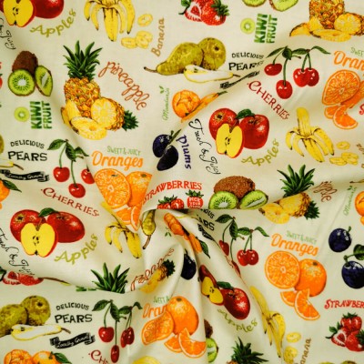 100% Cotton Print Fabric by Nutex - Market Fr