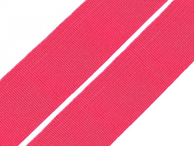 Woven Flat Elastic Braid Tape 20mm - Neon Pink