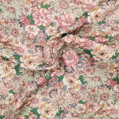 100% Cotton Poplin Fabric - Mixed Floral One