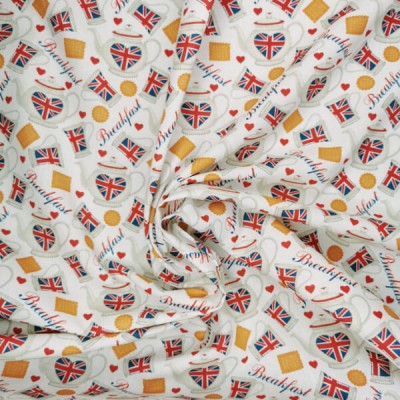 100% Cotton Fabric - Little Johnny - Queens T