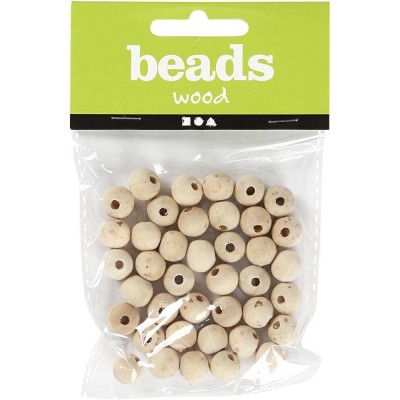 Wooden Bead D:10mm hole size 2.5mm China Berry 40pcs