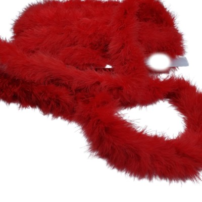 Marabou Feather String (Swansdown) - Red
