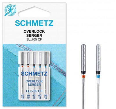 Schmetz Overlock Serger 80 / 12 - 90 / 14 Sewing Machine Needles