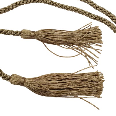 Dressing Gown Cord With Tassels - Gold