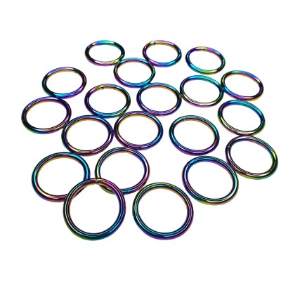 O-Ring Welded 25mm Rainbow Neo Chrome