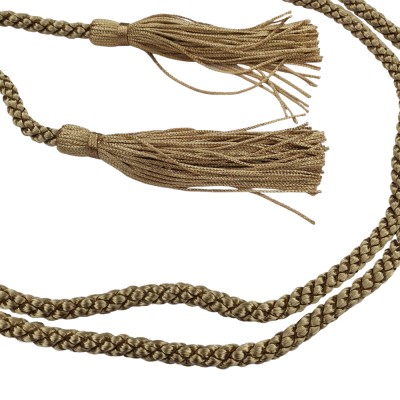 Dressing Gown Cord With Tassels - Gold