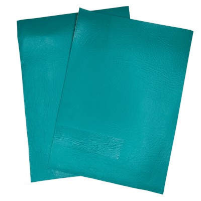 A4 Sheet - Fire Retardant Leatherette Leather Faux Fabric - Teal