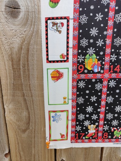 A - Nutex 100% Cotton Fabric Christmas Panel 