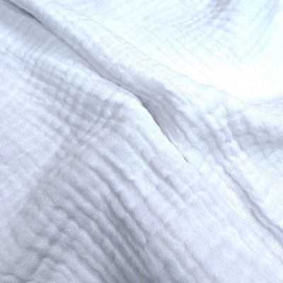 100% Cotton Bambula Fabric - White
