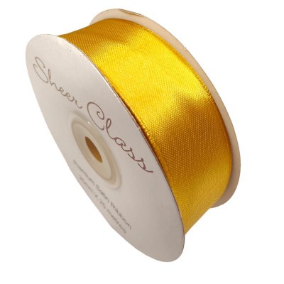 6mm Double-sided Satin Ribbon - Bright Gold *
