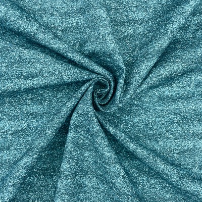 100% Cotton By Crafty Cotton - Glitter Plain Turquoise