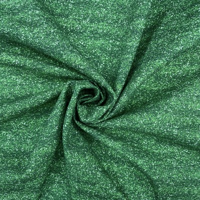 100% Cotton By Crafty Cotton - Glitter Plain Emerald