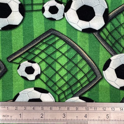 Crafty Cotton Jersey Fabric - Football 3
