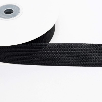 Habicraft Coloured Flat Elastic 25mm - Black