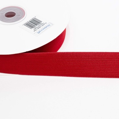 Habicraft Coloured Flat Elastic 25mm - Red