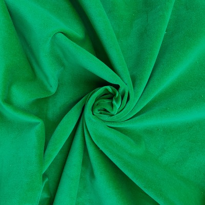 100% Cotton Velvet Fabric - Emerald Green