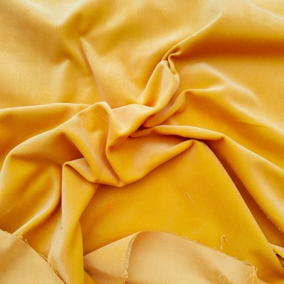 100% Cotton Velvet Fabric - Gold