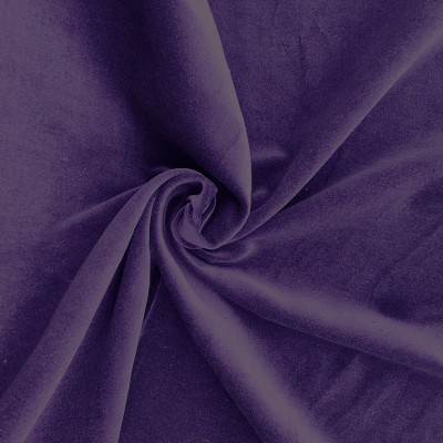 100% Cotton Velvet Fabric - Purple