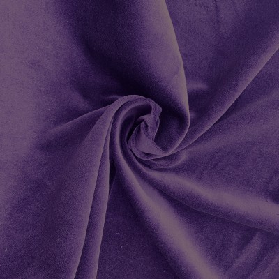 100% Cotton Velvet Fabric - Purple