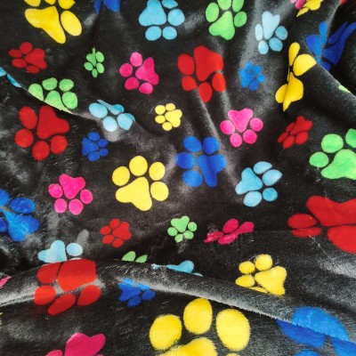 Cuddle Soft Fleece Fabric - Multi Coloured Pa