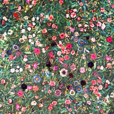 Digital Print Crafty Velvet Fabric - Klimt's Italian Garden