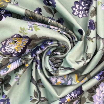 Digital Print Crafty Velvet Fabric - Magnolia