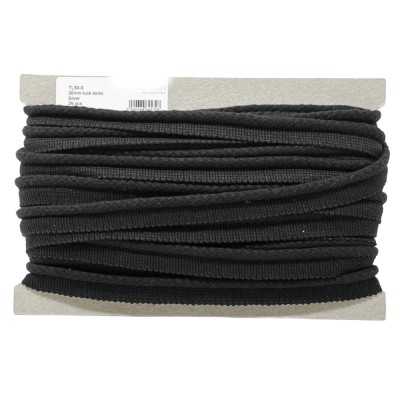 Cotton Flange Piping Cord 23mm - Black