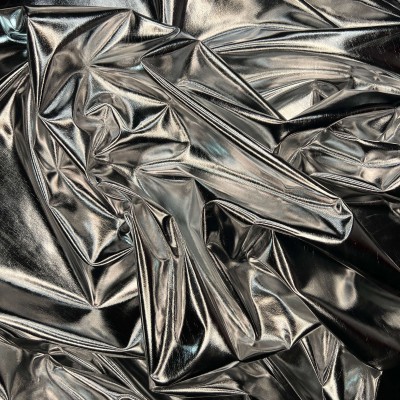 Silver Lycra Fabric, UK Fabric Supplier