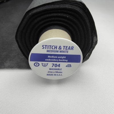 704 Stitch and Tear Backing Medium - Black 90