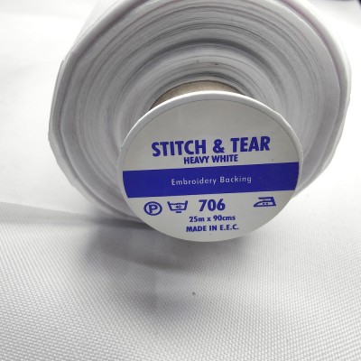 706 Stitch & Tear Embroidery Backing - Heavy 