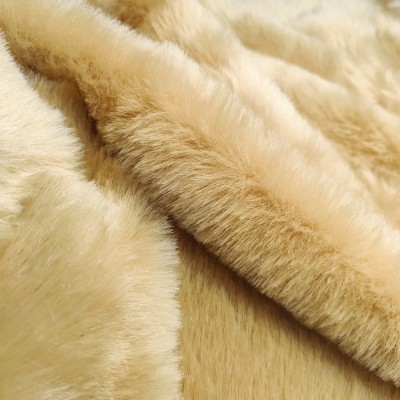 Luxury Bunny Faux Fur Fabric - Pampas