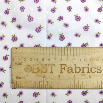 Printed Polycotton Fabric - Small Flowers Lil