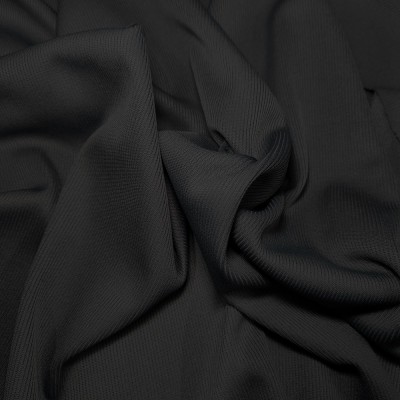 2x2 Knitted Rib - Black