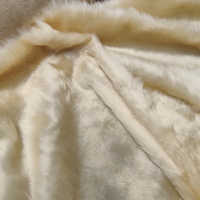 Short Pile Fur Fabric - Toffee