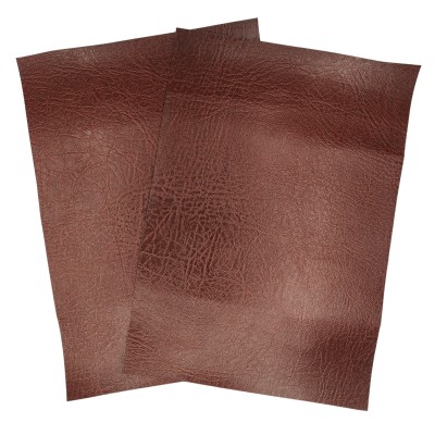 A4 Sheet - Fire Retardant Leatherette Leather Faux Fabric - Chestnut
