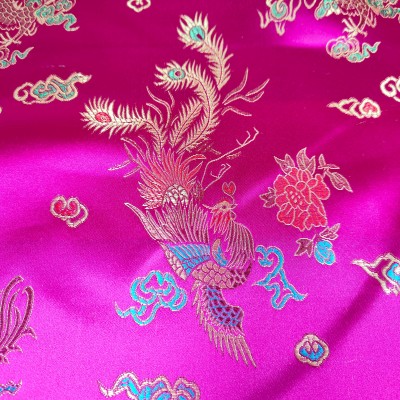 Brocade Satin Embroidered Chinese Dragon - Ce
