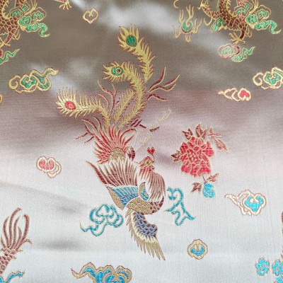 Brocade Satin Embroidered Chinese Dragon - Si