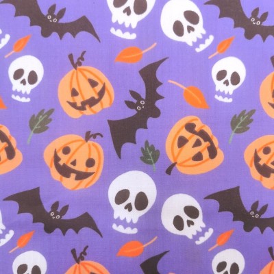 Polycotton Printed Fabric - Spooky Looky - Pu