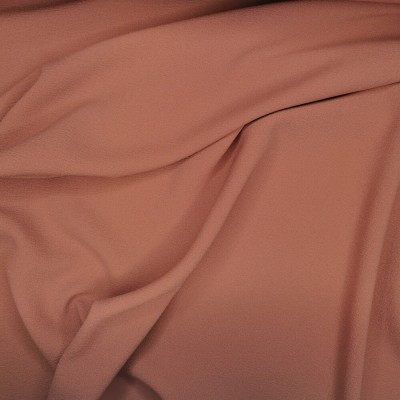 Heavy Crepe Fabric Material - Rose