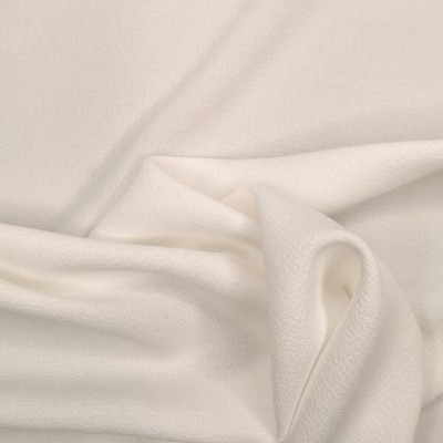 Heavy Crepe Fabric Material - Ivory