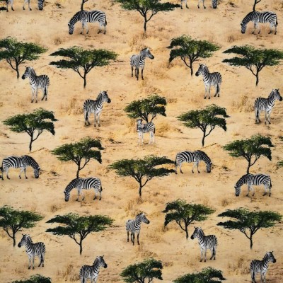 100% Cotton Print Fabric African Safari - Zeb
