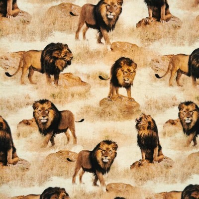 100% Cotton Print Fabric African Safari - Lio
