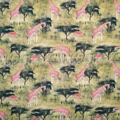 100% Cotton Print Fabric African Safari - Gir